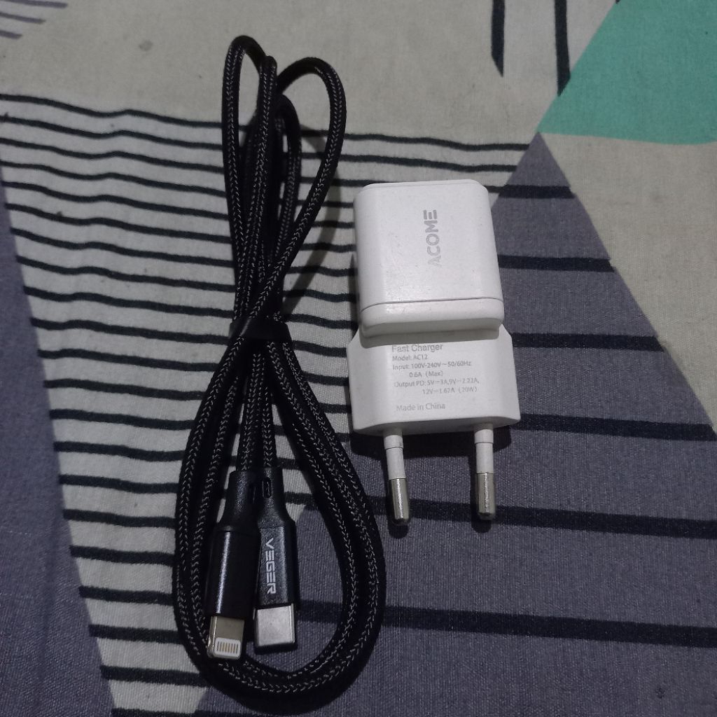1 set charger acome 20w fastcharging