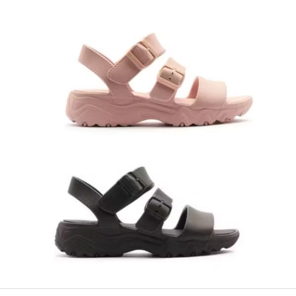 BNIB ORIGINAL SKECHERS - Sandal Wanita Skechers D"Lites 2.0 Hitam - Nyaman, Ringan, Stylish