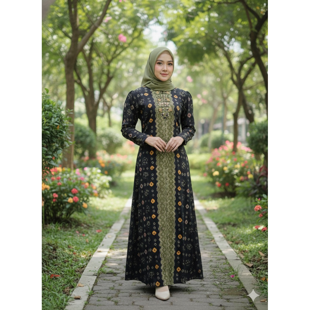 Gamis Jumputan Palembang