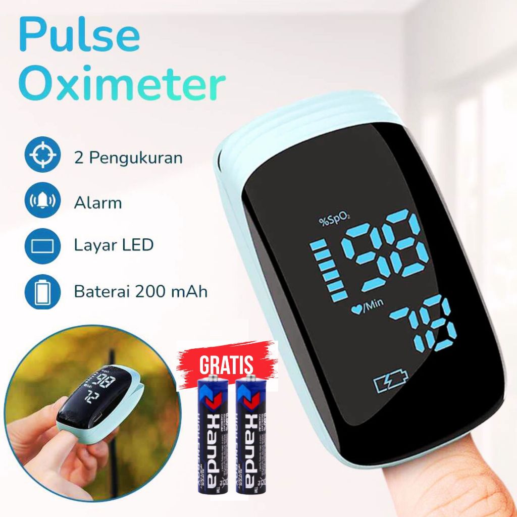 AIQUE Fingertip Pulse Oximeter Alat Ukur Saturasi Oksigen Darah Anak Bayi - TY-05