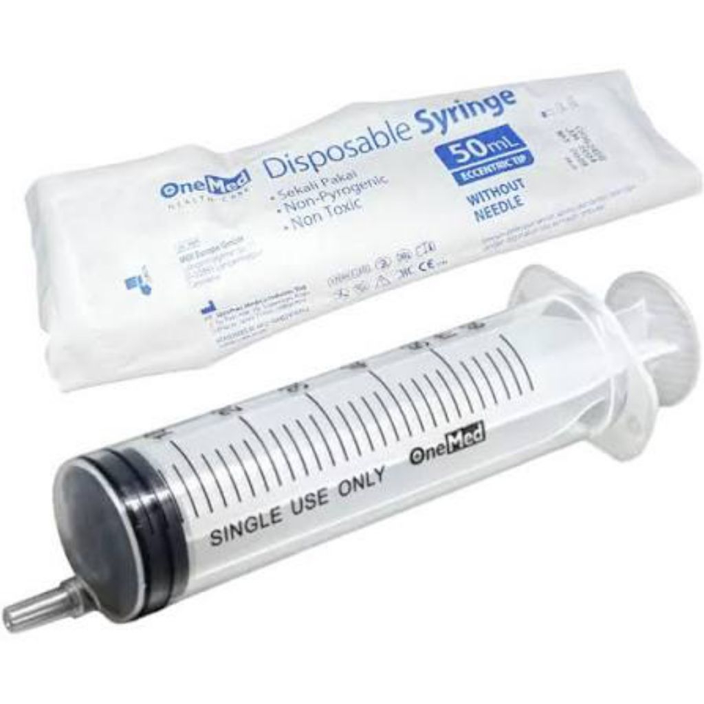 One Med Spuit 50ml/Alat Suntik 50cc/Suntikan 50ml/Spuit 50cc/Syringe 50ml