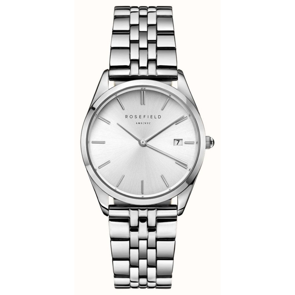 100% Original - Jam Tangan Rosefield ACE-A04 Silver Dial silver Stainless Steel Strap