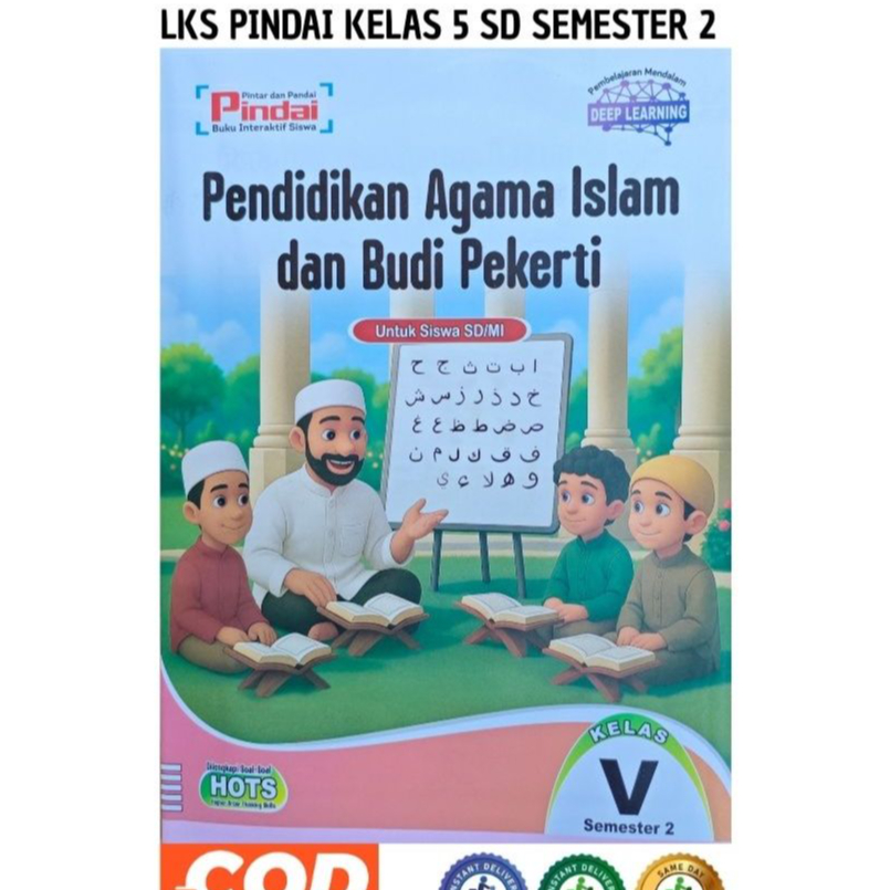 Lks Pindai Pendidikan Agama Islam Kelas 5 SD/MI Smt 2 Kurmer   Murah