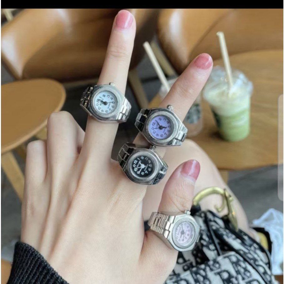 Cincin jam Tangan Mini Quartz