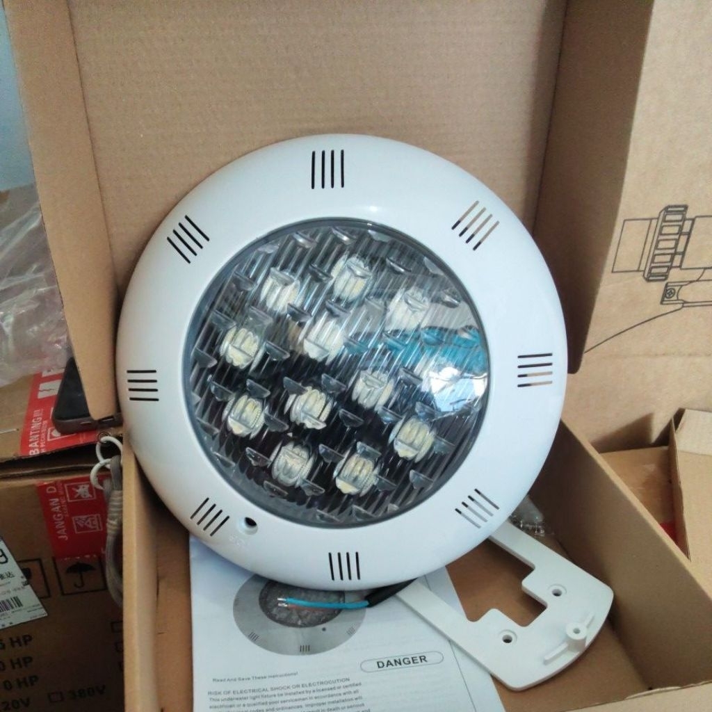 TERMURAH Lampu Kolam Renang LED 12 Watt , 29 Cm White Mata Besar