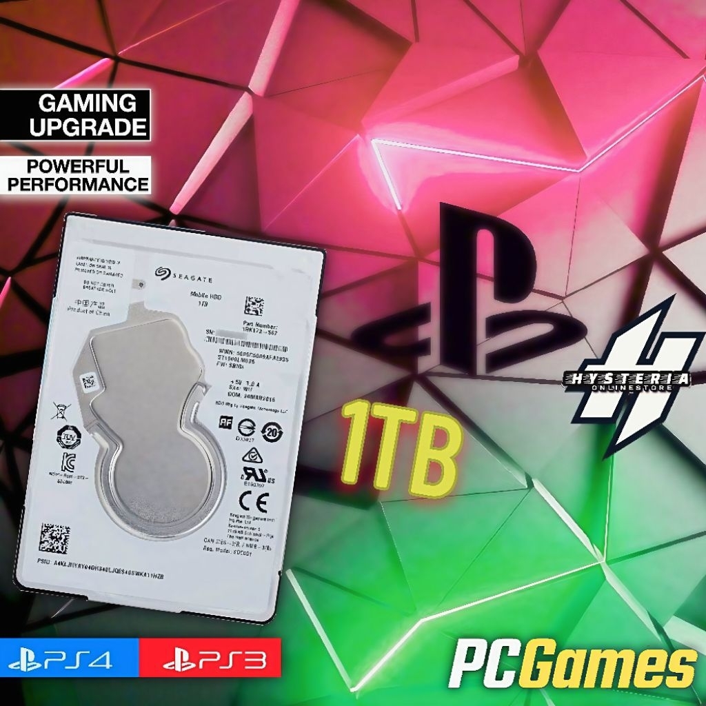 Hardisk Game 1Tb | Hardrive Hardisk Game for PC PS3 PS4 Garansi
