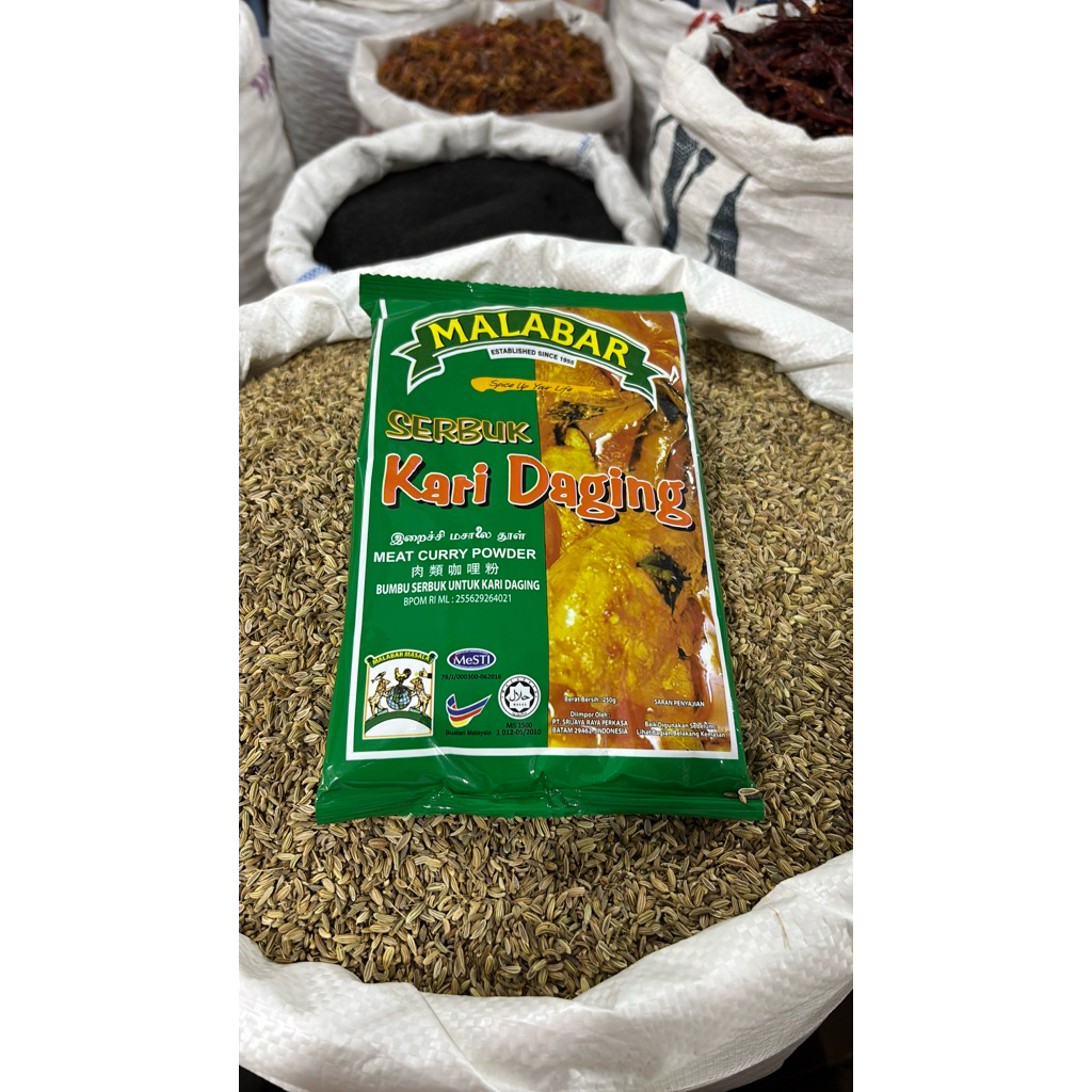 kari daging malabar malaysia asli 250gr dan 500gr