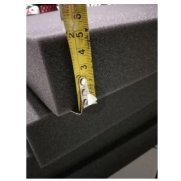 Busa Lembaran Hitam Tebal 5cm – Inoac Original | Busa Padat Anti Kempes + Bonus Spons