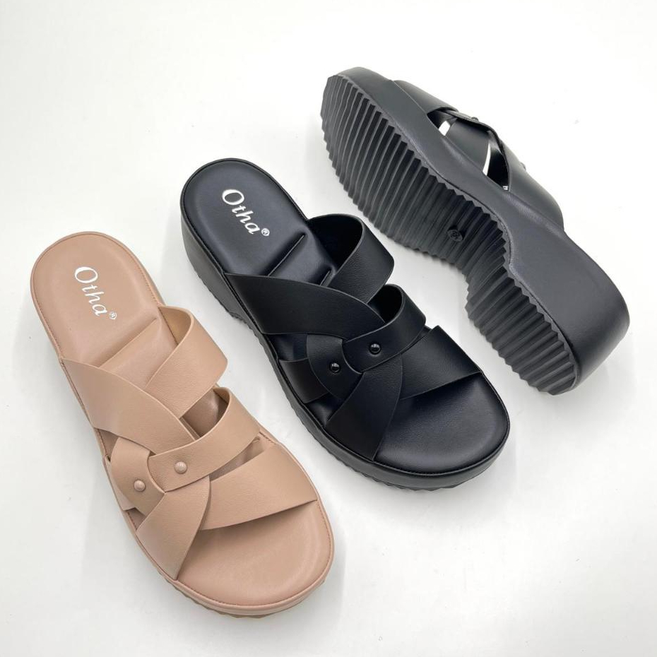 Otha Shoes - Wedges Sandal Wanita - H1308 OWK Tinggi HAK  -+ 5CM