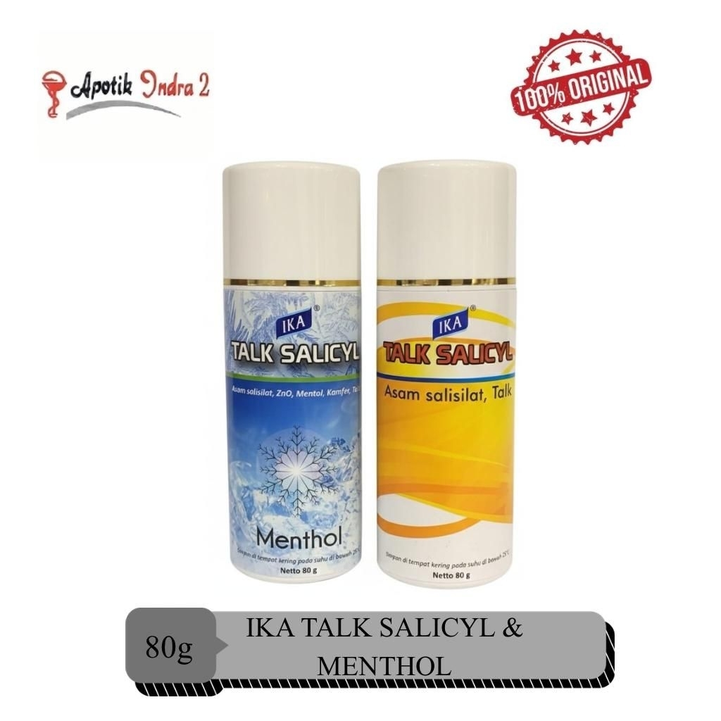 Ika Talk Salicyl 80gr Salicyl Mentol/ Salicyl Kuning Bedak Gatal