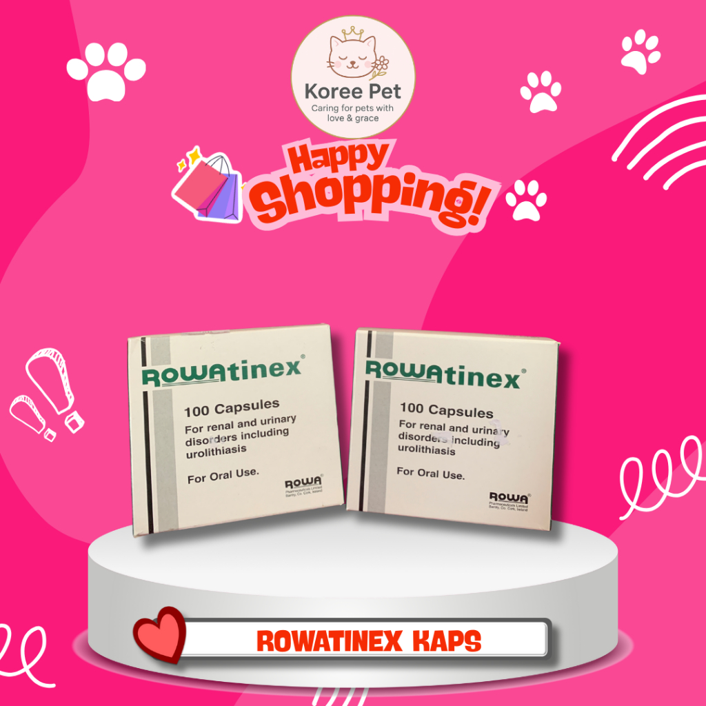 ROWATINEX- Herbal Terapi FLUTD untuk Kucing- Meluruhkan Batu Ginjal -per Strip
