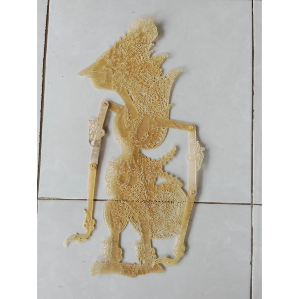 Wayang Kulit Putihan Kresna Arjuna Semar Wisanggeni dll Kualitas Halus Standar Dalang