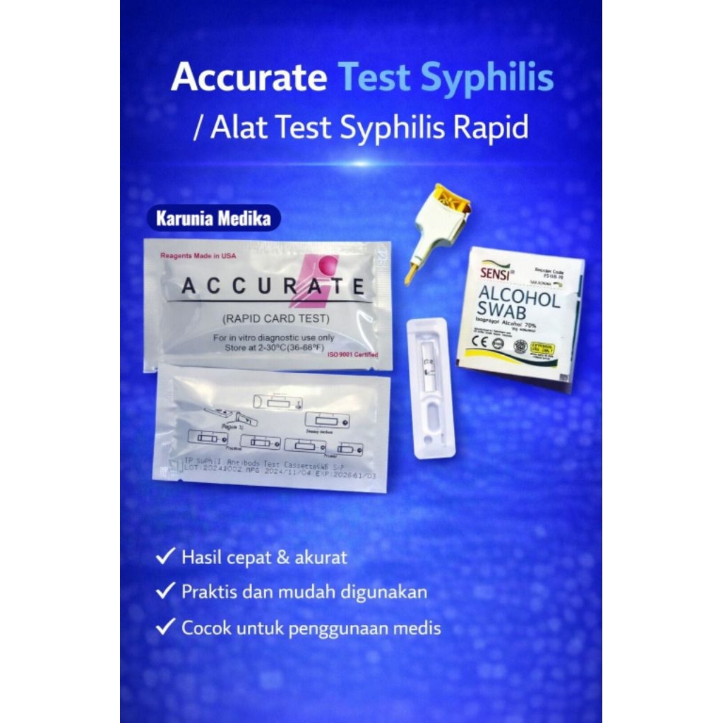 Alat Test Syphilis Rapid - One Step Syphilis Test Satuan Syphilis Hiv