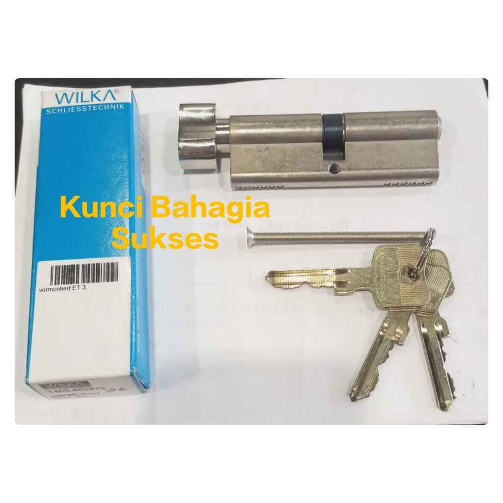 CYLINDER WILKA 1400-106-9CM SILINDER KUNCI PINTU 90mm ( KNOB KACANG )