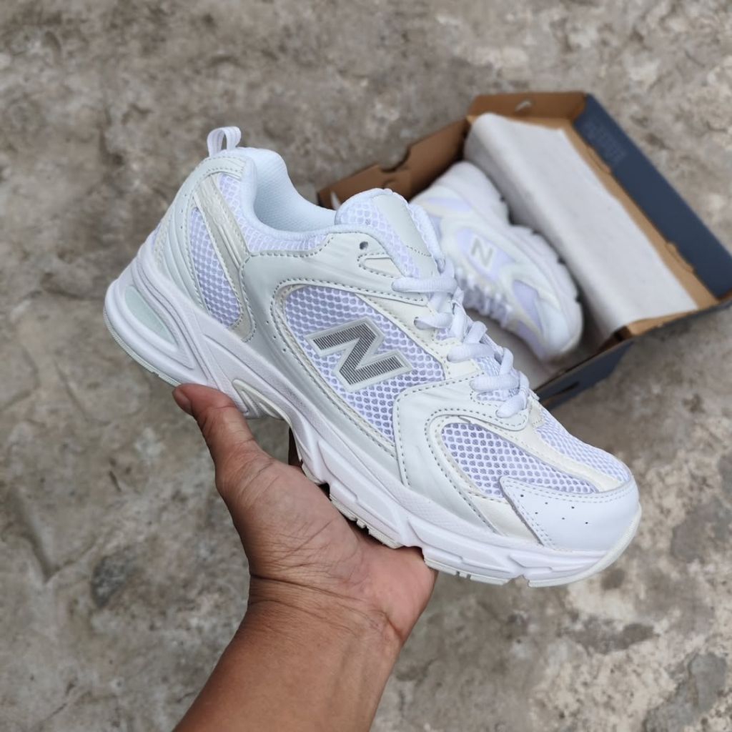 SEPATU RUNNING WANITA NB 530 FUll WHITE TERBARU