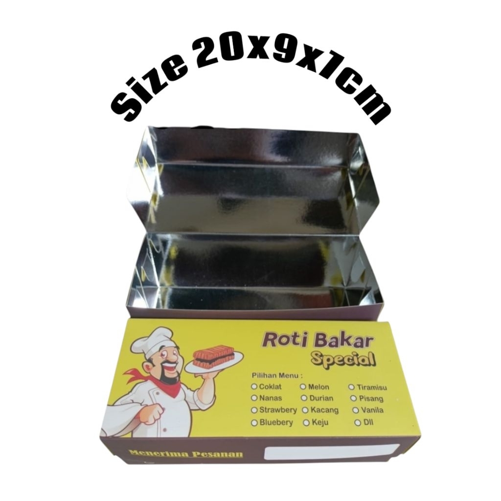 dus roti bakar bandung / box roti bakar / kertas roti bakar