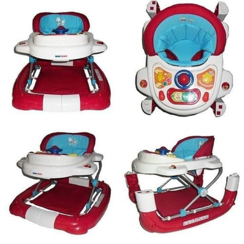 BabyDoes babywalker red/cream