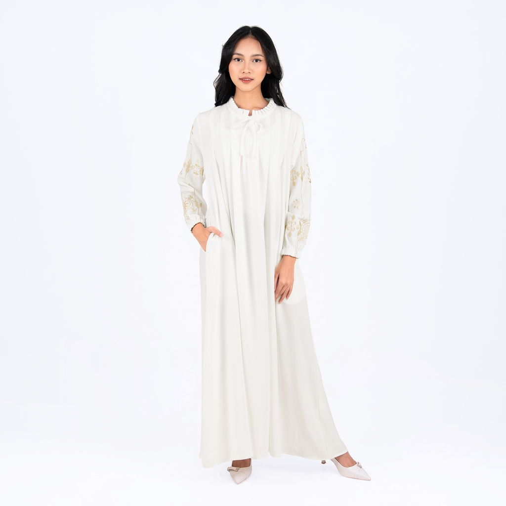BENHILL Gamis Embroidery "Piri Paulista" White A938