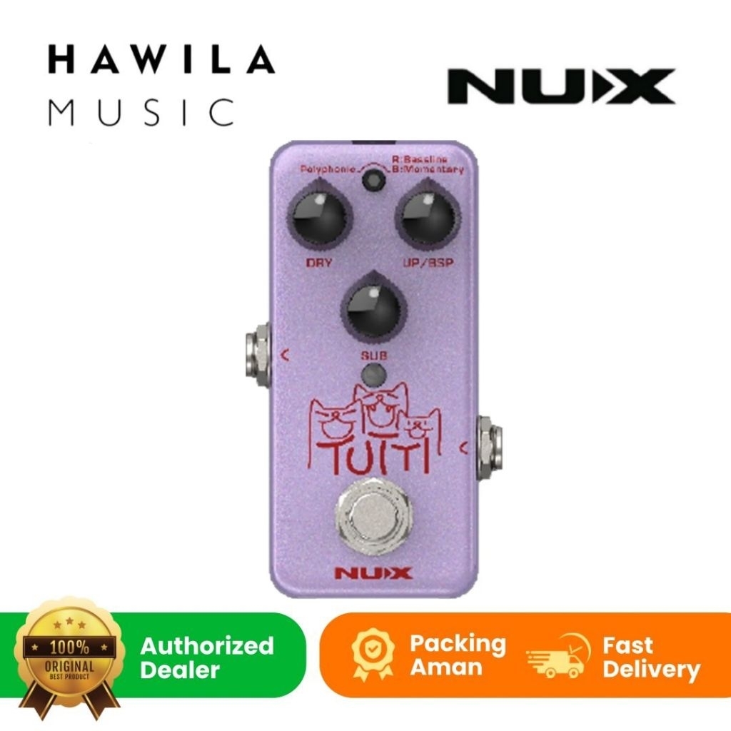 NUX NPO 2 Tutti Polyphonic Octave Efek NUX NPO2 Tutti