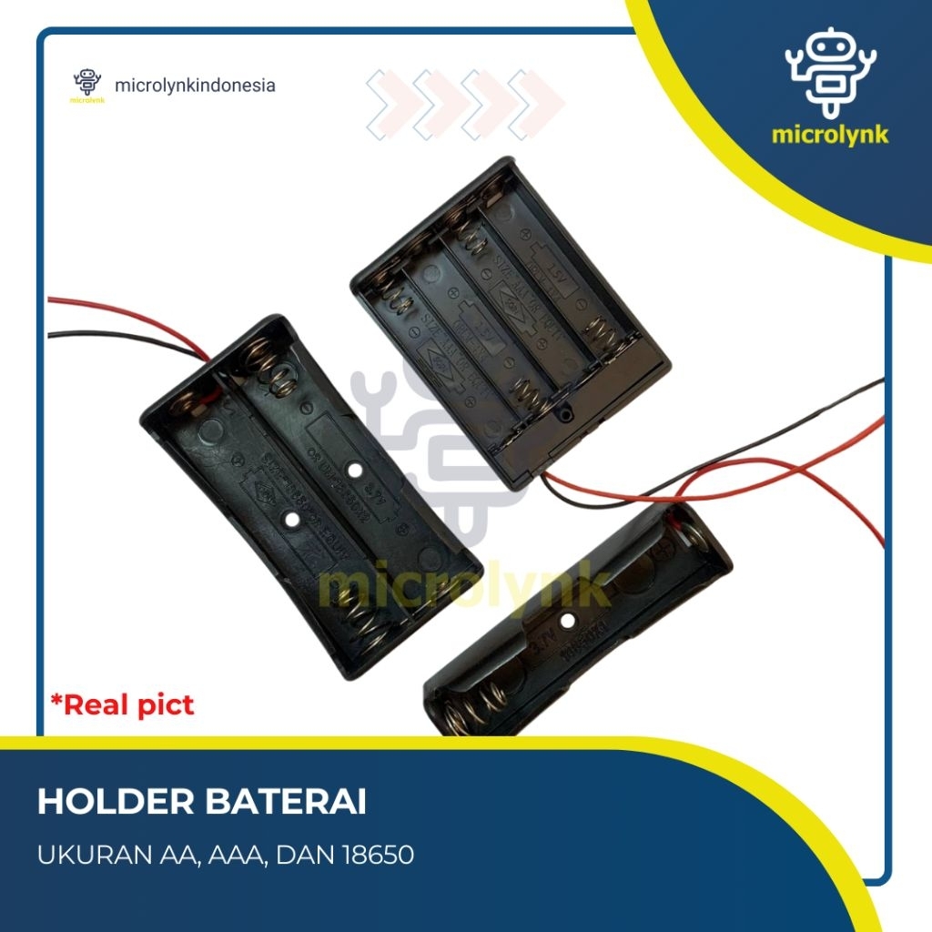 HOLDER BATERAI AA, AAA, 18650