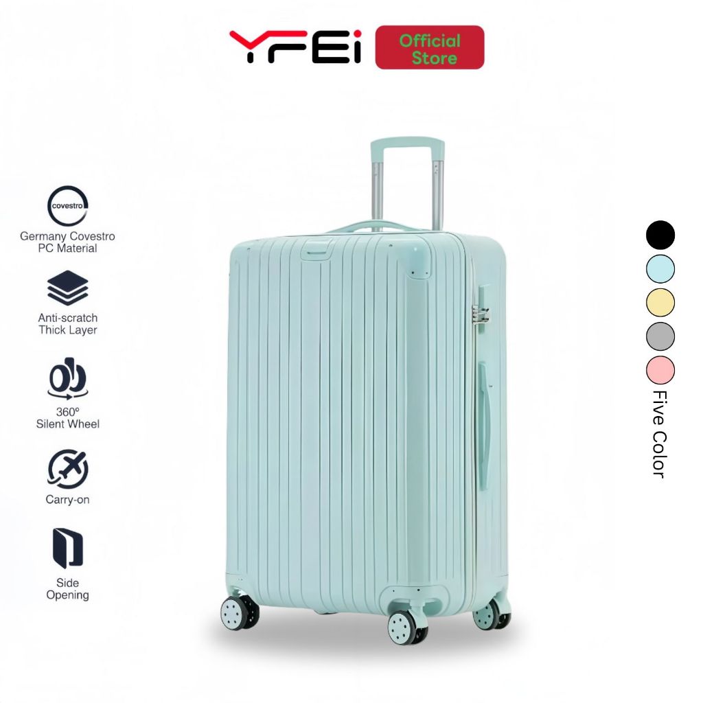 Yfei Koper Kabin 20 Inch Bagasi Tas Koper Besar Anak Perempuan 24 Inch Beauty Case Koper Mini 14 Inc