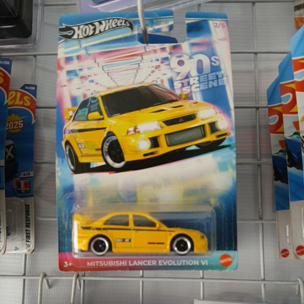 hotwheels lancer evo VI kuning
