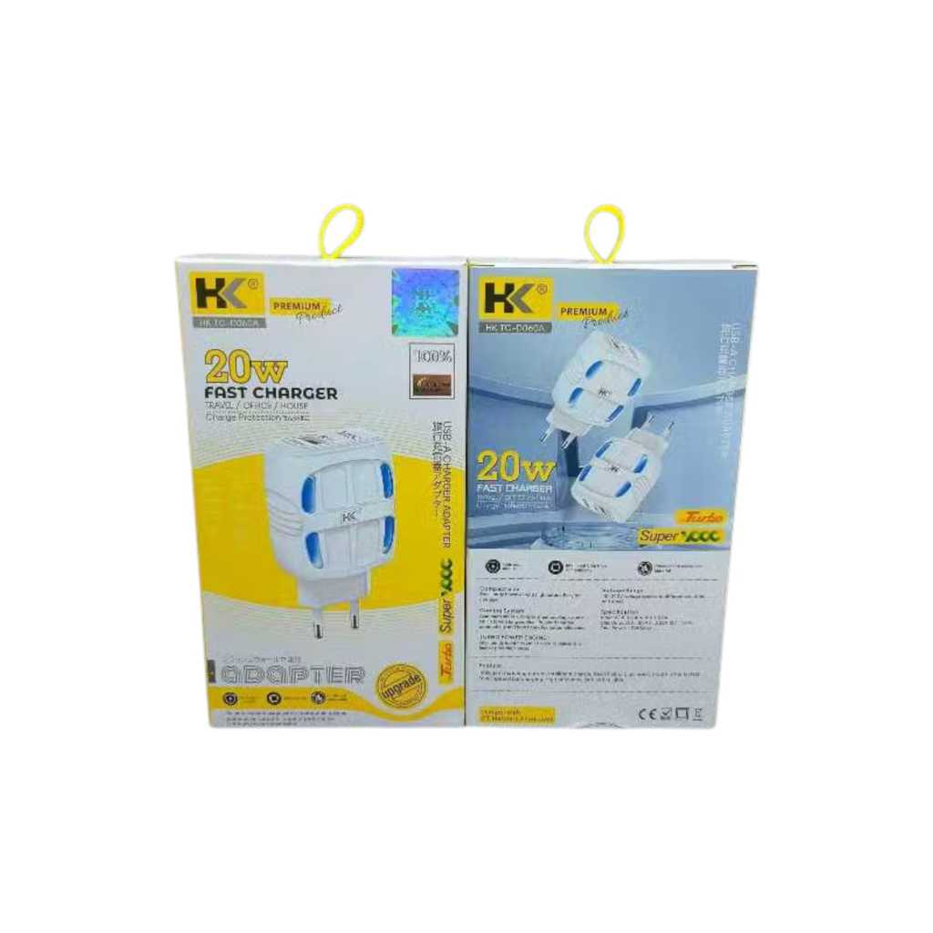 TRAVEL CHARGER HK FAST TURBO 20W PD + PPS + QC D-060 SERIES