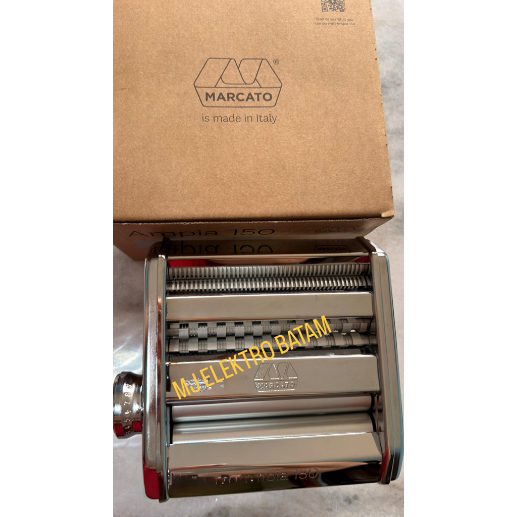 Ampia Marcato 150 Original 100% Italy Gilingan Aluminium Anti Karat Gilingan Mie Pasta Maker Molen