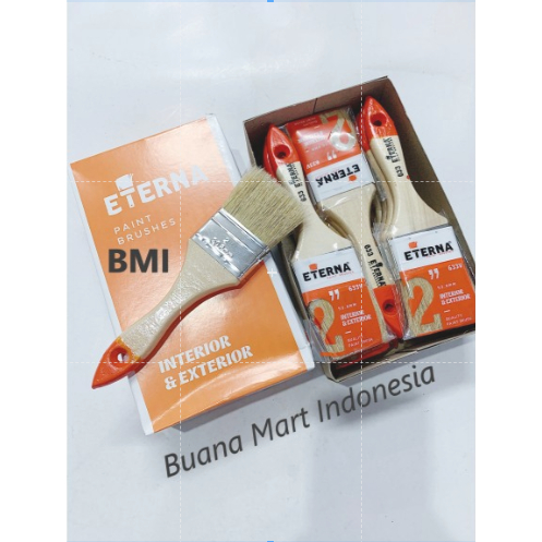 (Grosir) Kuas Cat Eterna | Kuas 633 2" | Brush Eterna | Kuas Tembok Eterna ORI