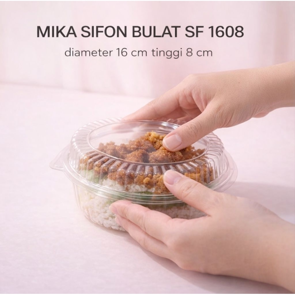 MIKA SIFON BULAT SF1608 Kemasan Snack Roti Kue