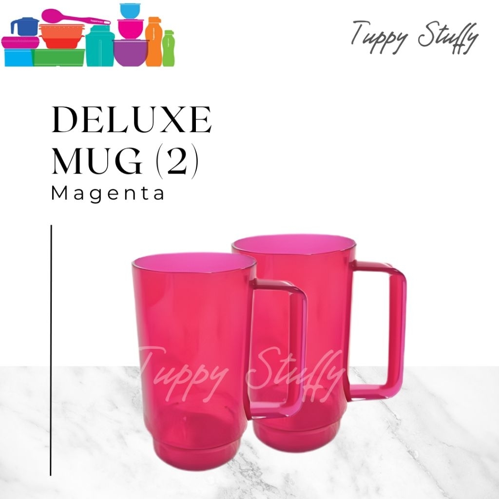 Deluxe Mug Crystal set (2) Tupperware | Deluxe Mug Crystal impor limited / gelass crystal tupperware