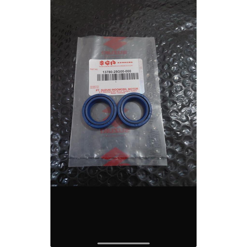SEAL SHOCK DEPAN SET 2PCS BLUE RACING SUZUKI SMASH OLD NEW SHOGUN 125 OLD NEW SPIN NEX SKYWAVE SKYDR