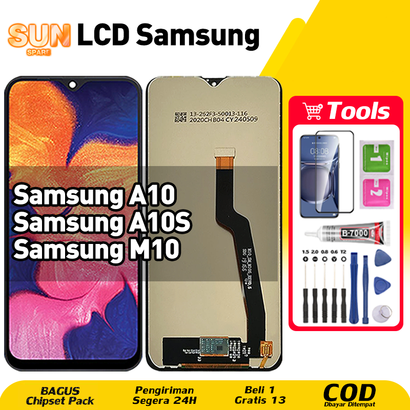LCD For SAMSUNG A10 LCD Samsung A10S / Samsung M10 Fullset HP Touchscreen untuk Glass Touch Screen D