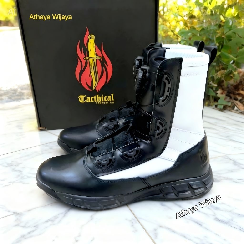 SEPATU PDL TALI PUTAR PROVOST TACTICAL KULIT ASLI ORIGINAL