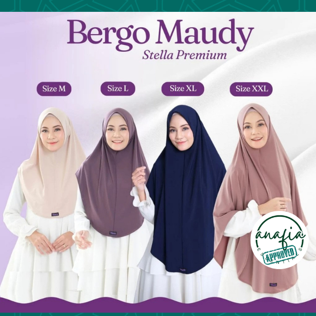 Miyarda Hijab - Bergo Maudy Jilbab Instan Syari Olahraga Sport