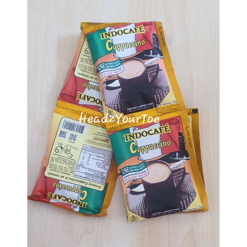 Indocafe Cappucino / Kopi Indocafe / Kopi Indocafe Cappucino  per 10 Sachet