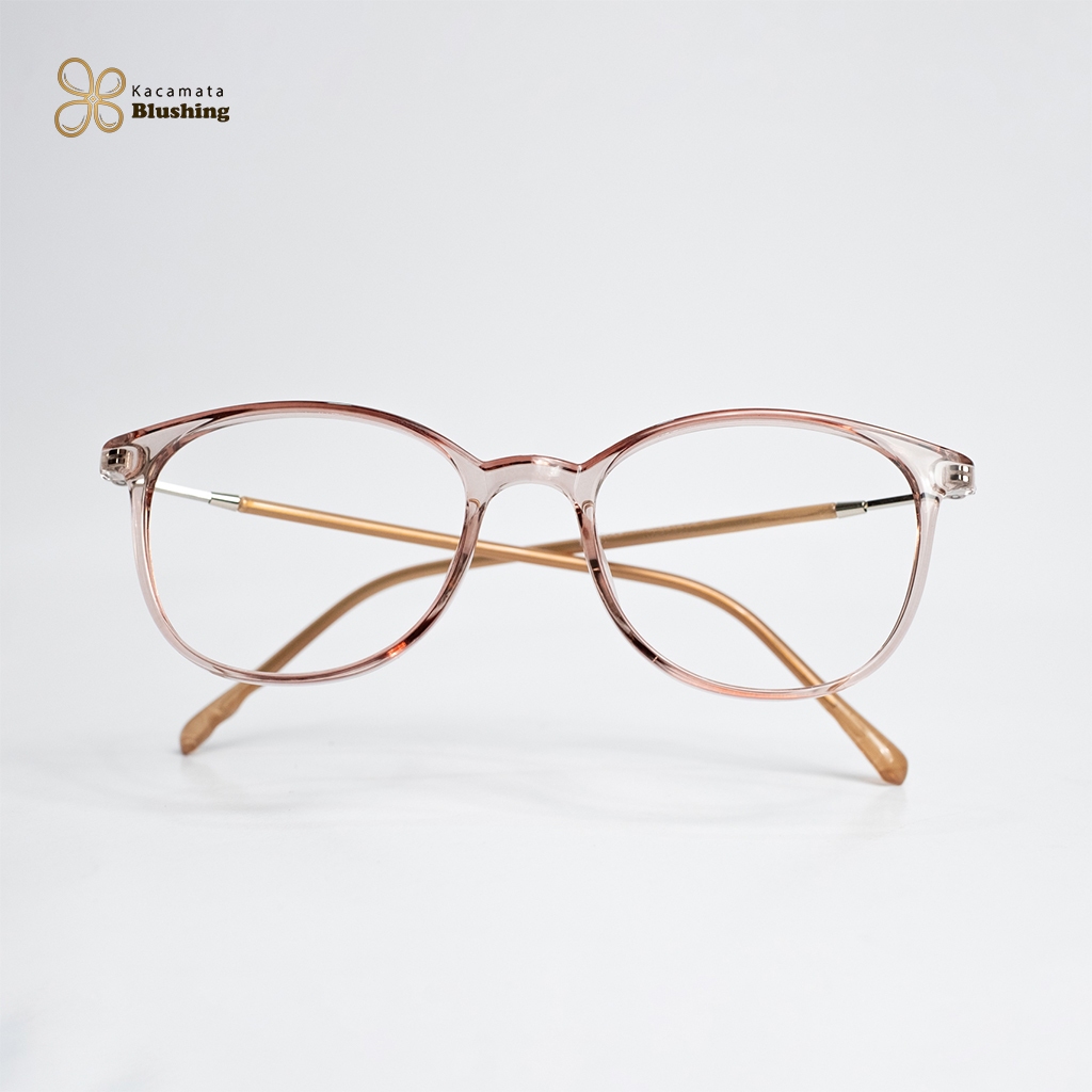 KACAMATA BLUSHING - Frame Kacamata ADELINE Caramel Stylish Unisex Wajah Kecil