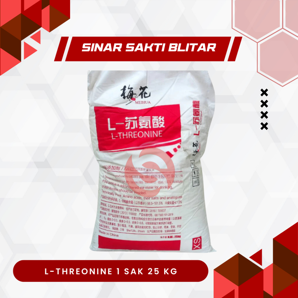 L-THREONINE 1 SAK 25 KG - Threonine Asam Amino Untuk Unggas Ternak