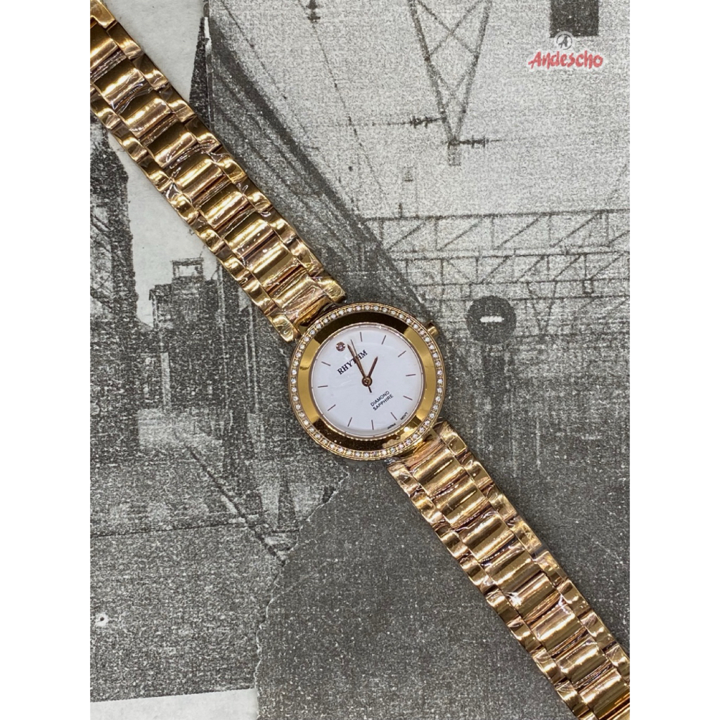 JAM TANGAN WANITA RHYTHM L1202S ORIGINAL GARANSI 1 TAHUN
