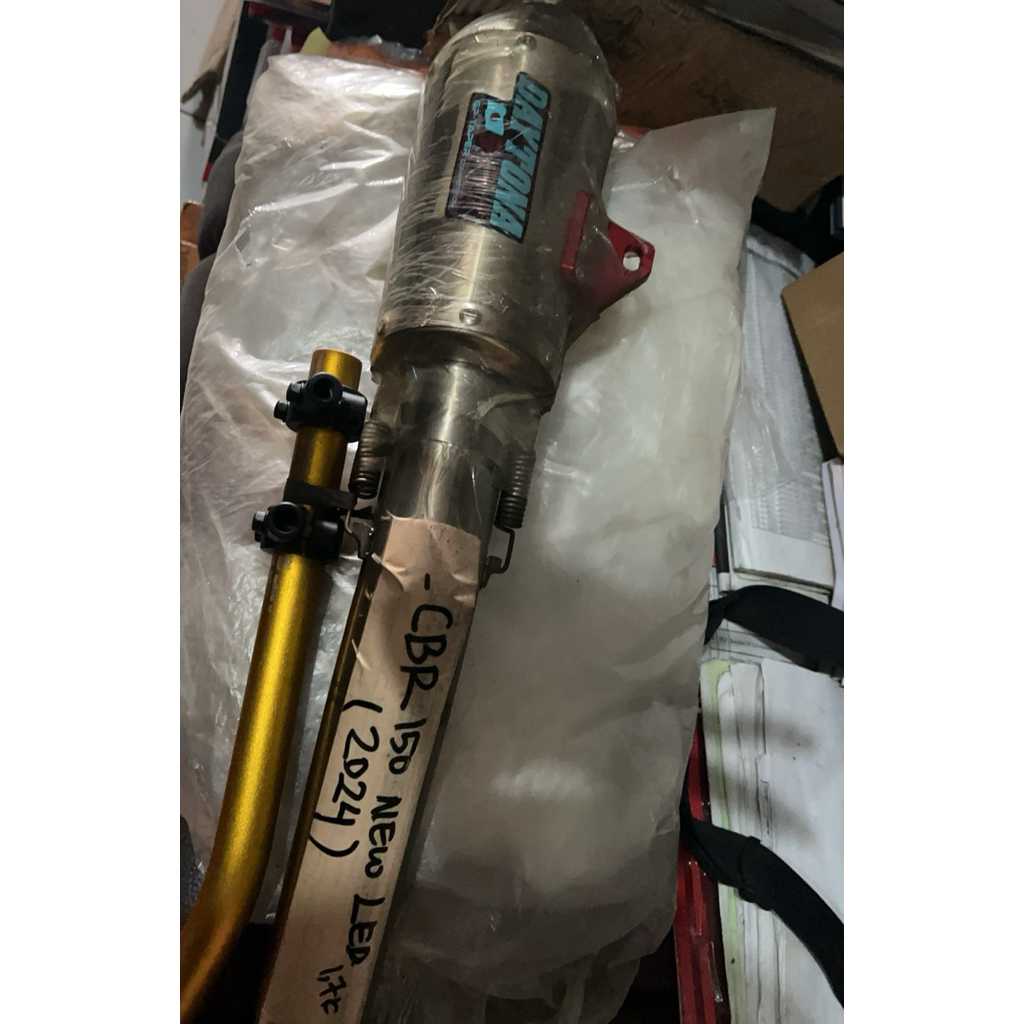 knalpot fullsysten daytona gp taper cbr150 led new