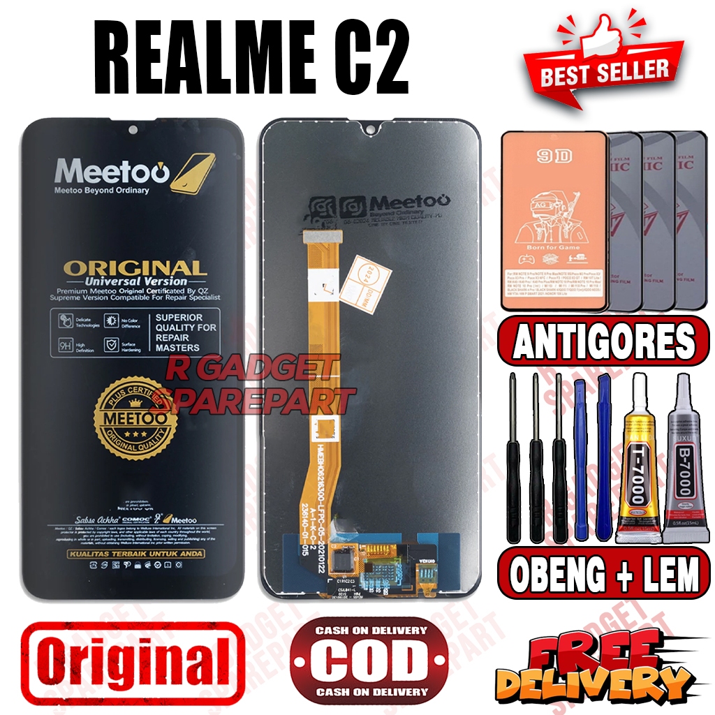 LCD TOUCHSCREEN REALME C2 ORIGINAL MEETOO LCD FULLSET