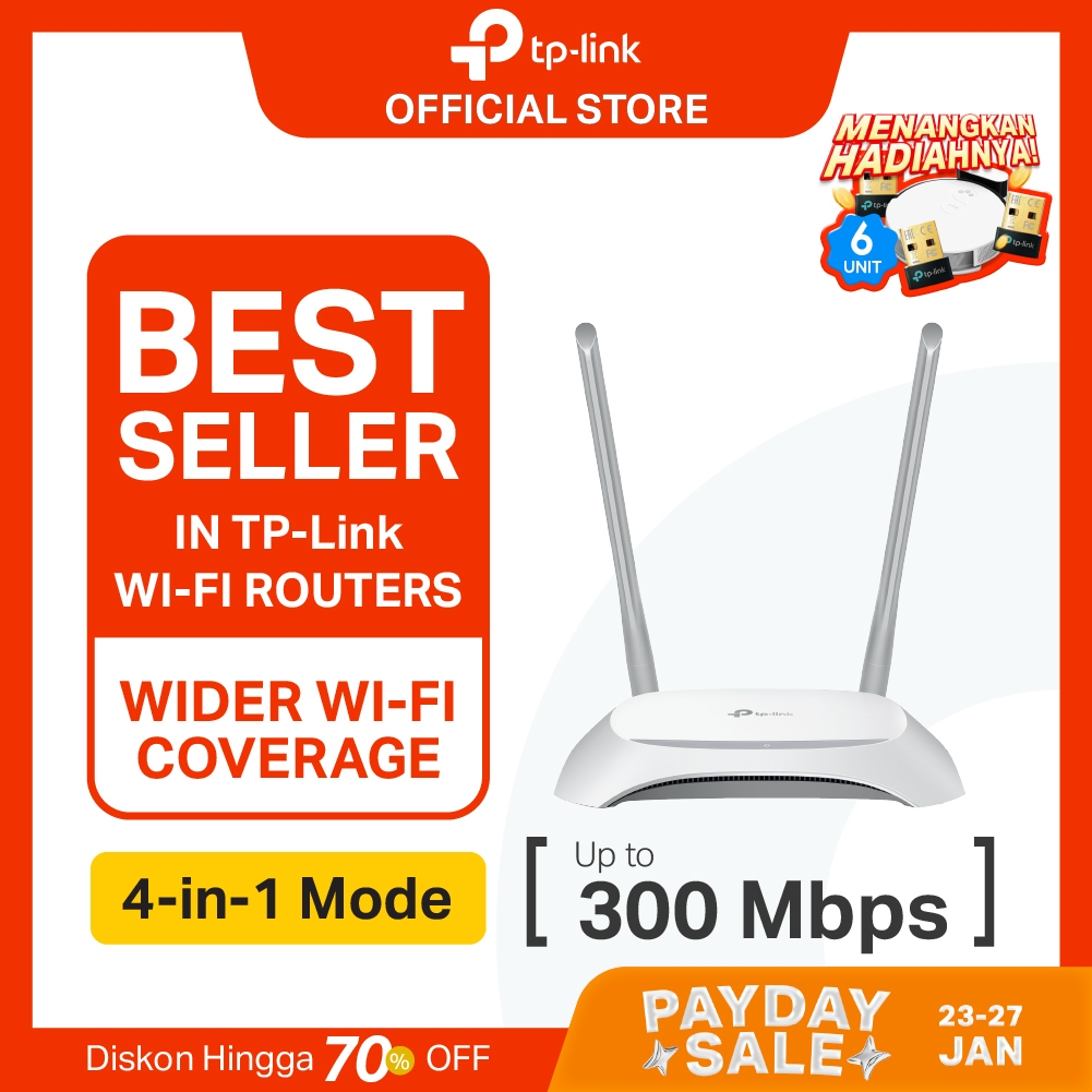 TP-Link TL-WR840N | 300Mbps WiFi N Router I IPv6 IPTV | Router | Access Point | Extender | WPA3