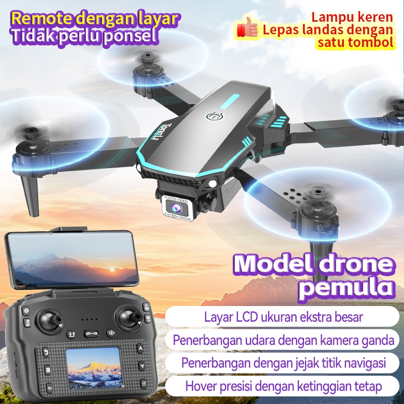 Drone Smart Dual Camera,drone remote control,drone kendali jarak jauh dengan layar,Hadiah Ramadan