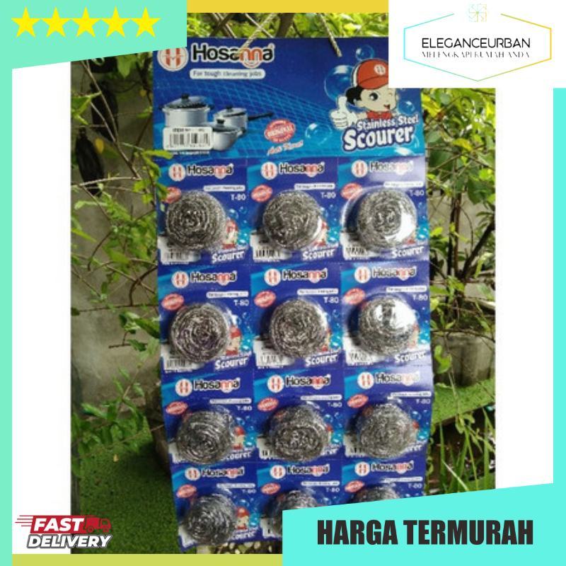 Hosana Sabut Cuci Stainless T-80 Gosok Panci Per Pcs