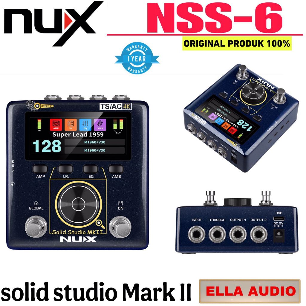 Nux NSS6 Solid Studio Mark II PreAmp Simulator & IR Loader