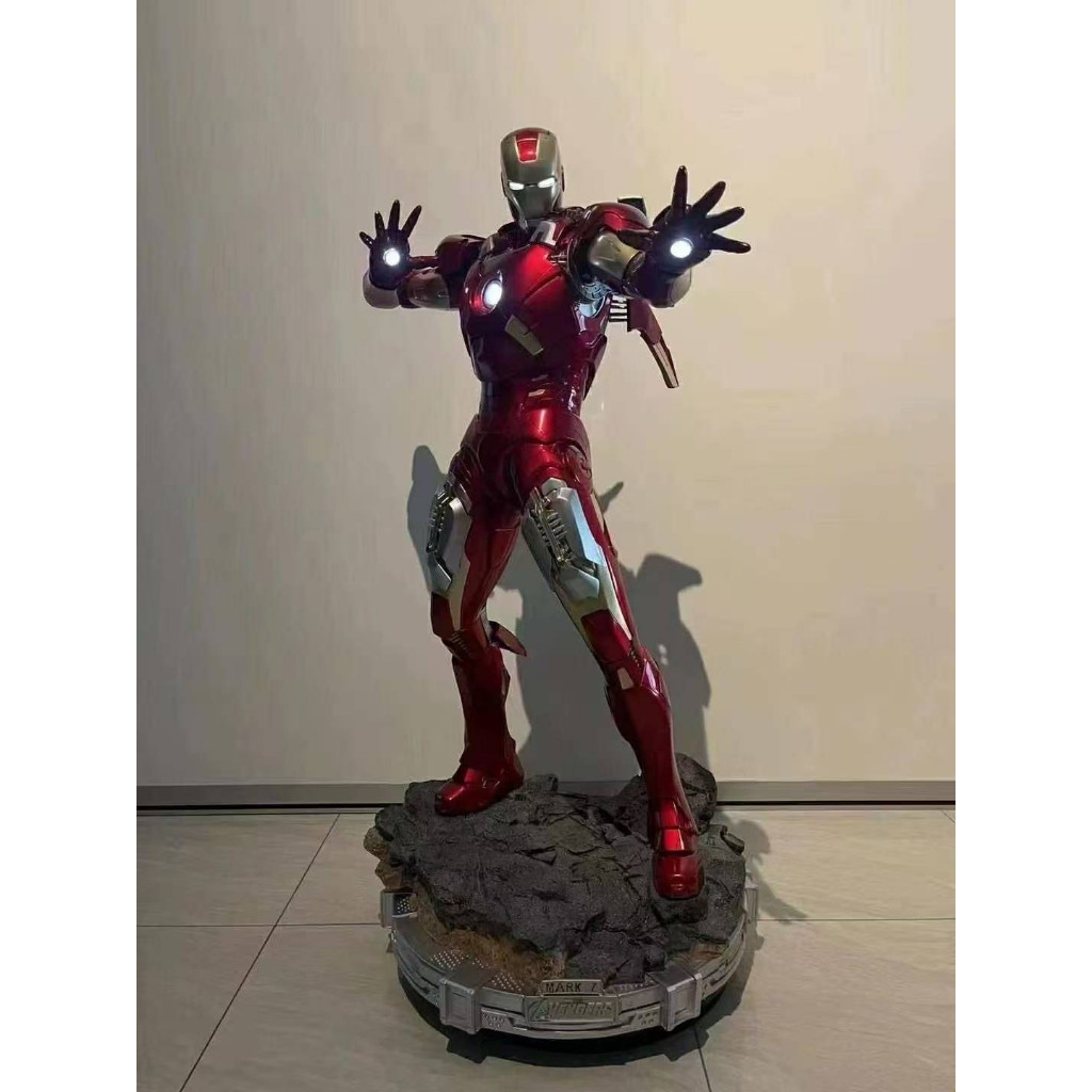 [ Ready ] RESIN Statue Marvel Iron Man MK 7 [ Queen Studio ] Skala 1/2 Resin