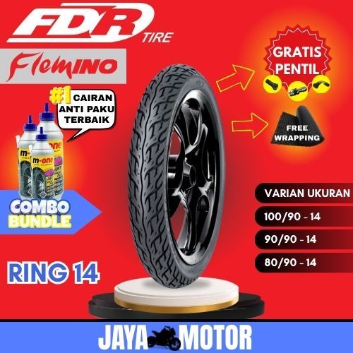 BAN LUAR FDR FELMINO RING 14 / BAN TUBLES FDR FLEMINO / BAN FDR TUBELESS RING 14 ( 100/90-14 / 90/90