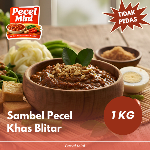 PECEL MINI - Sambel Pecel Khas Blitar Tidak Pedas 1 KG | Bumbu Pecel Tradisional Tanpa Pengawet