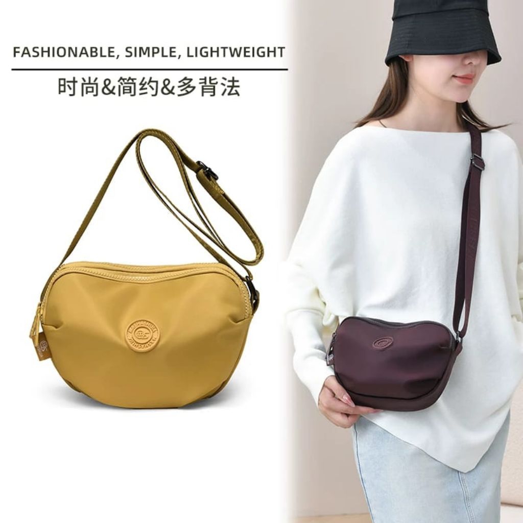 JIELSHI 6-063# Tas selempang wanita sling bag cewek bahan parasut Premium