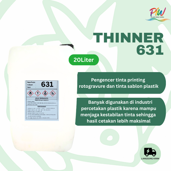 [THINNER ROTOGRAVURE] Keiji Thinner 631 -  20 L | thinner berkualitas tinta printing Rotogravure sab